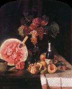 William Merritt Chase Still life and watermelon oil painting artist